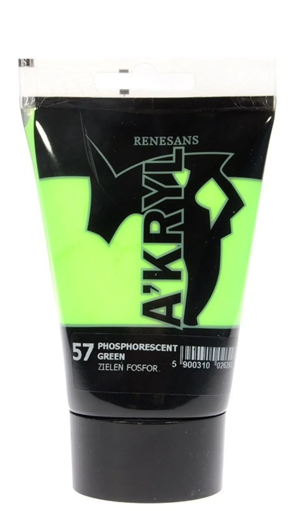 Renesans Farba akrylowa A'kryl - - zieleń fosforyzująca, 100 ml