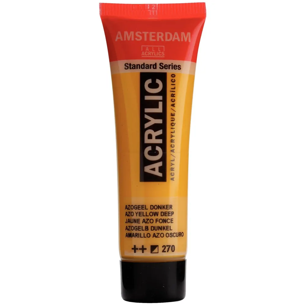 Amsterdam Farba akrylowa - - Azo Yellow Deep, 20 ml