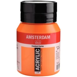 Amsterdam Farba akrylowa - - 276, Azo Orange, 500 ml