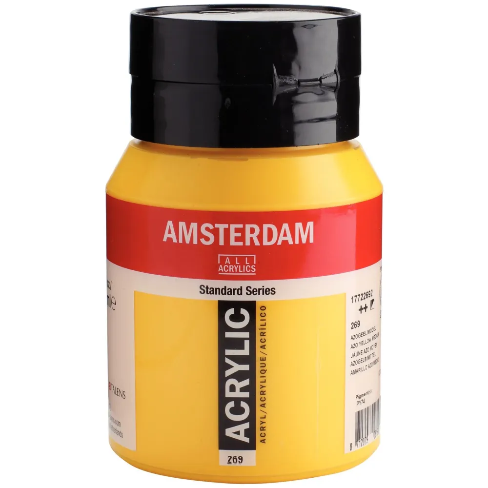 Amsterdam Farba akrylowa - - 269, Azo Yellow Medium, 500 ml