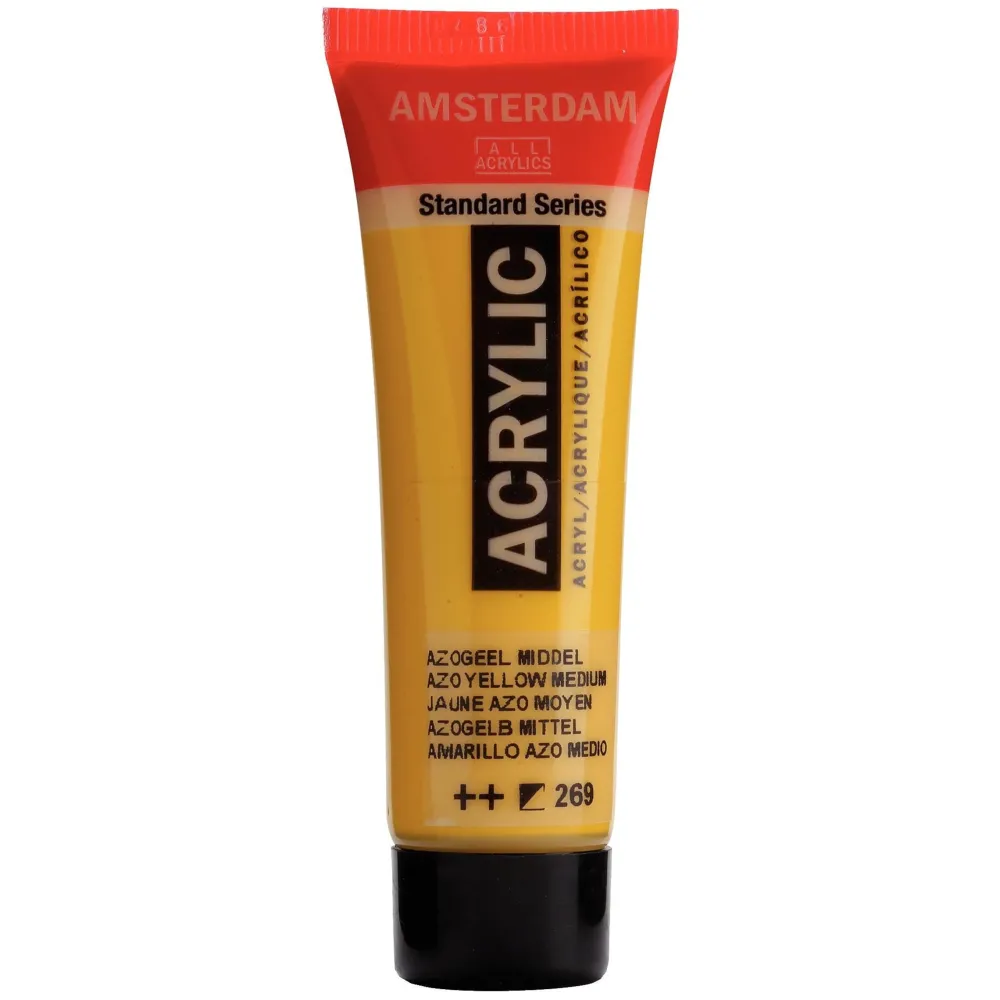Amsterdam Farba akrylowa - - Azo Yellow Medium, 20 ml