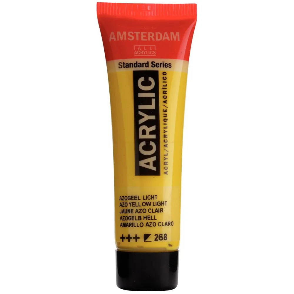 Amsterdam Farba akrylowa - - Azo Yellow Light, 20 ml