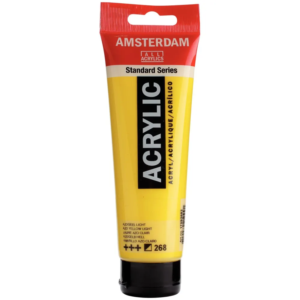 Amsterdam Farba akrylowa - - Azo Yellow Light, 120 ml