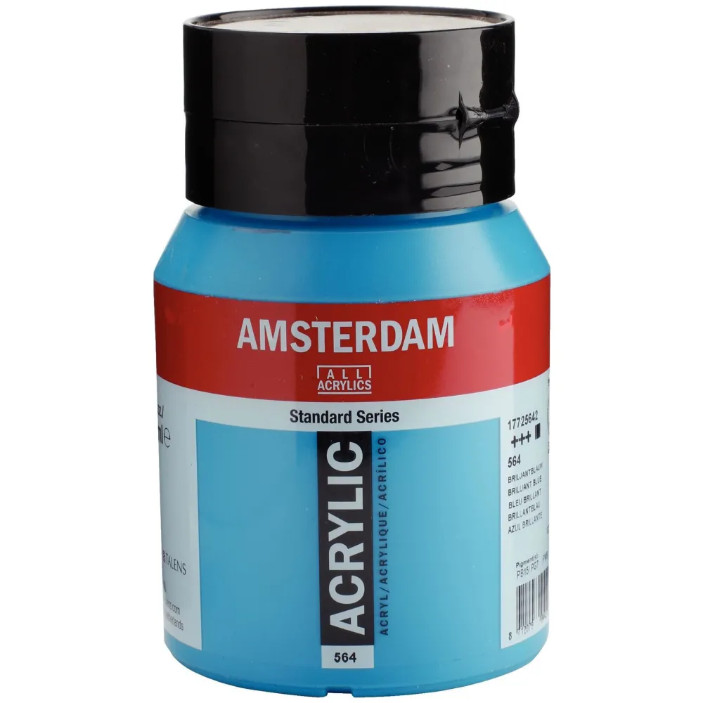 Amsterdam Farba akrylowa - - 564, Brilliant Blue, 500 ml > Farby Akrylowe