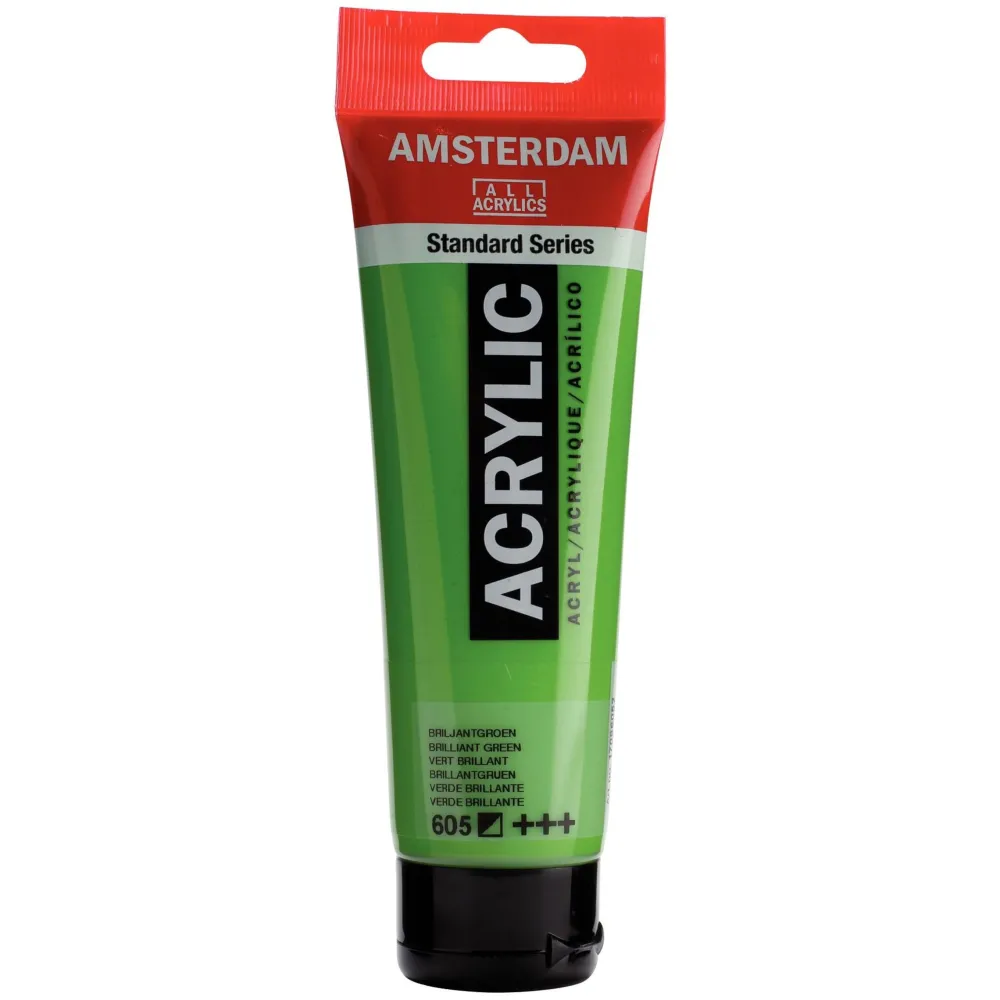 Amsterdam Farba akrylowa - - Brilliant Green, 120 ml > Farby Akrylowe