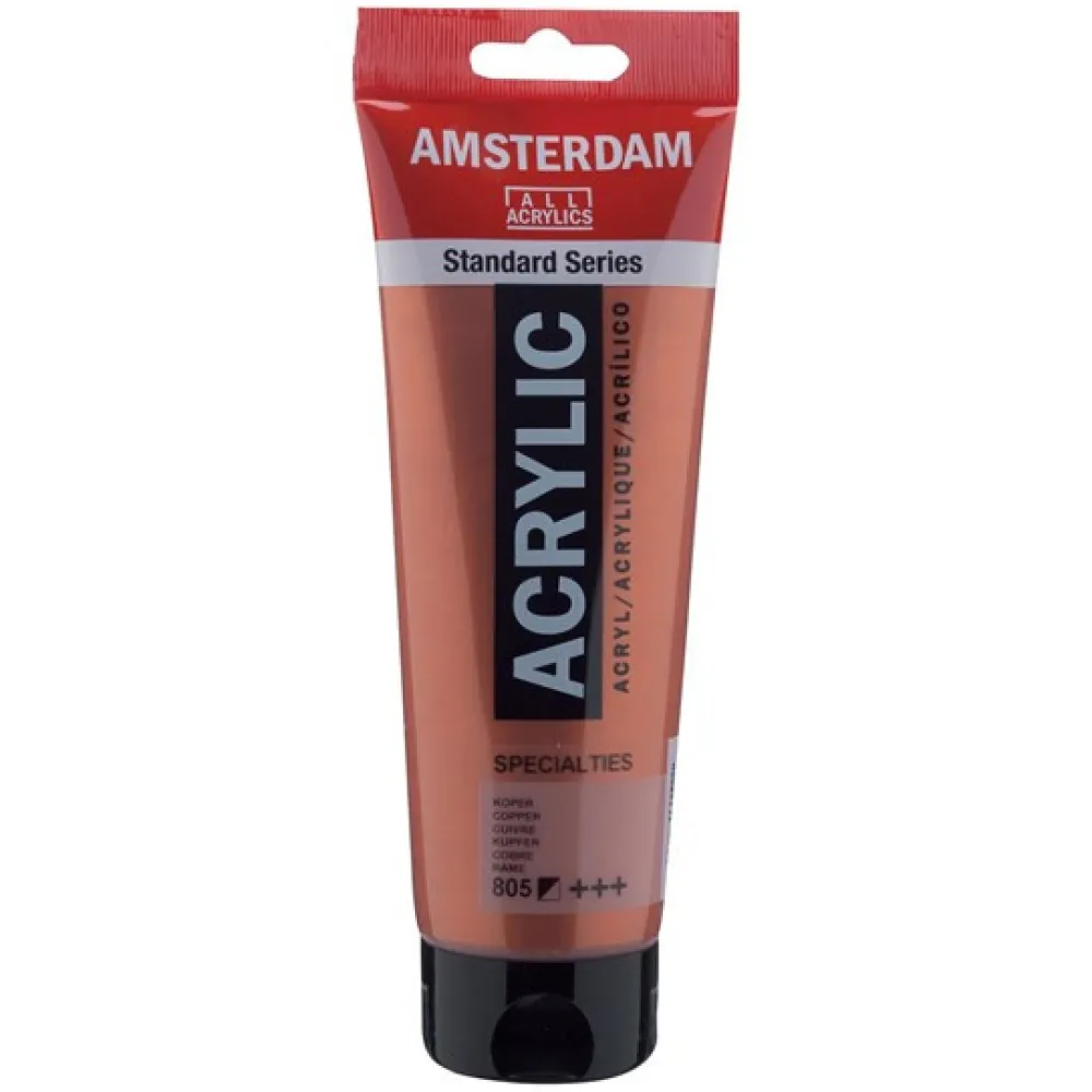Amsterdam Farba akrylowa - - 805, Copper, 250 ml > Farby Akrylowe