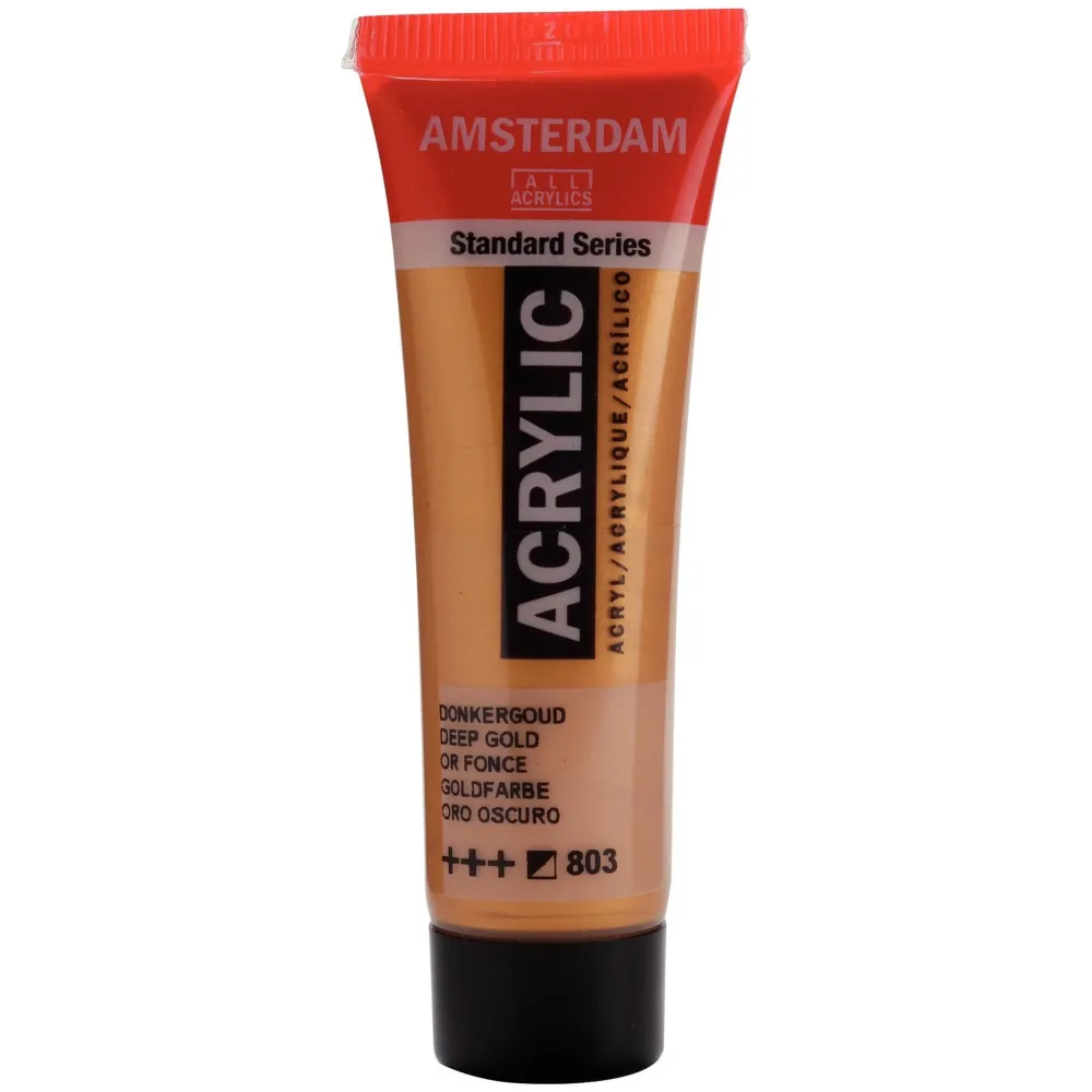 Amsterdam Farba akrylowa - - Deep Gold, 20 ml > Farby Akrylowe