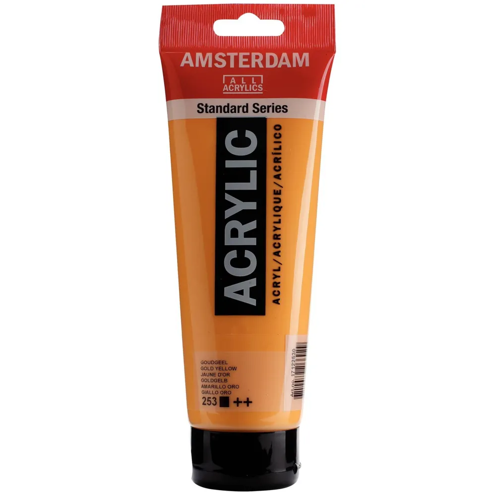 Amsterdam Farba akrylowa - - 253, Gold Yellow, 250 ml > Farby Akrylowe
