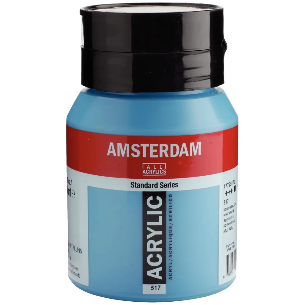 Amsterdam Farba akrylowa - - 517, King's Blue, 500 ml