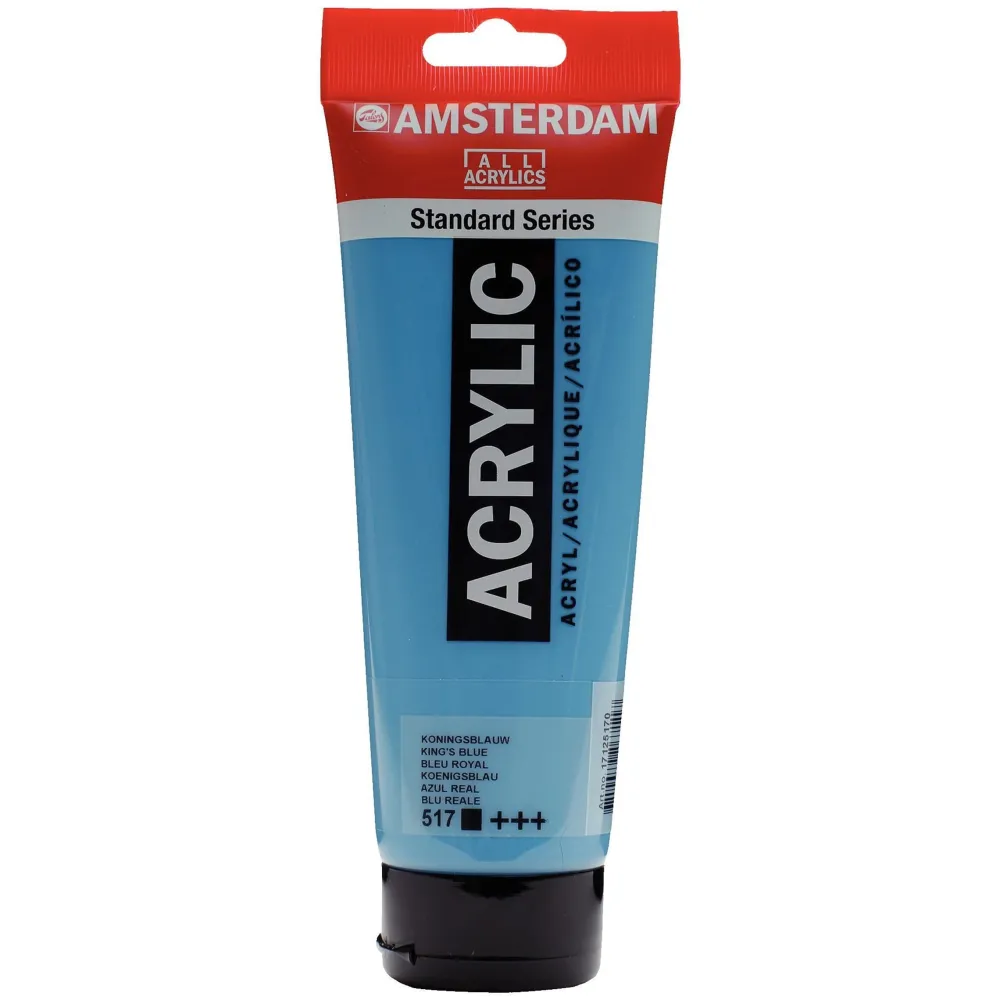 Amsterdam Farba akrylowa - - 517, King's Blue, 250 ml