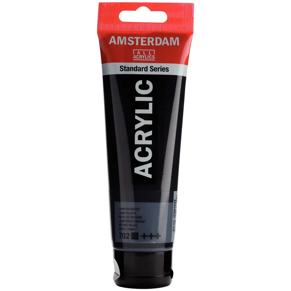 Amsterdam Farba akrylowa - - Lamp Black, 120 ml > Farby Akrylowe