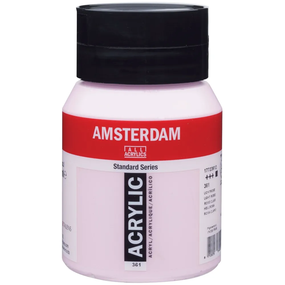 Amsterdam Farba akrylowa - - 361, Light Rose, 500 ml