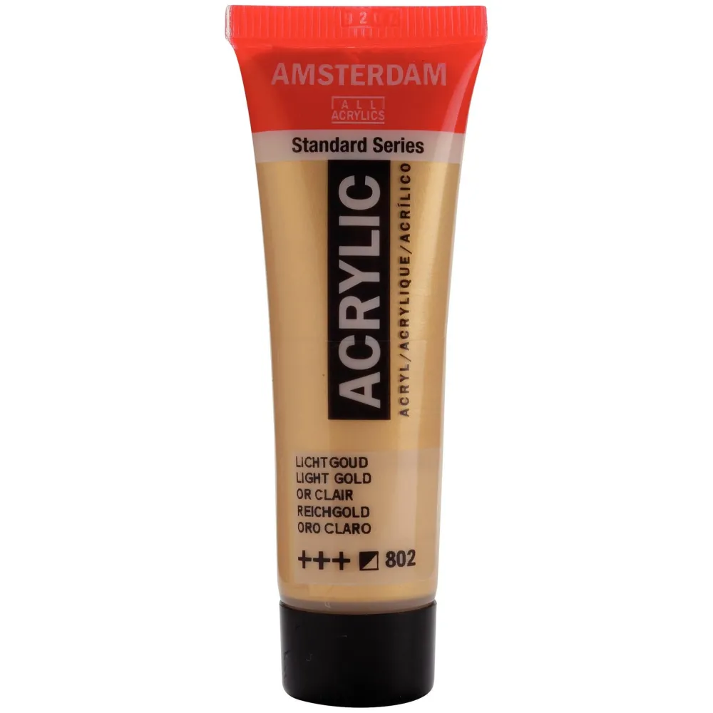 Amsterdam Farba akrylowa - - Light Gold, 20 ml