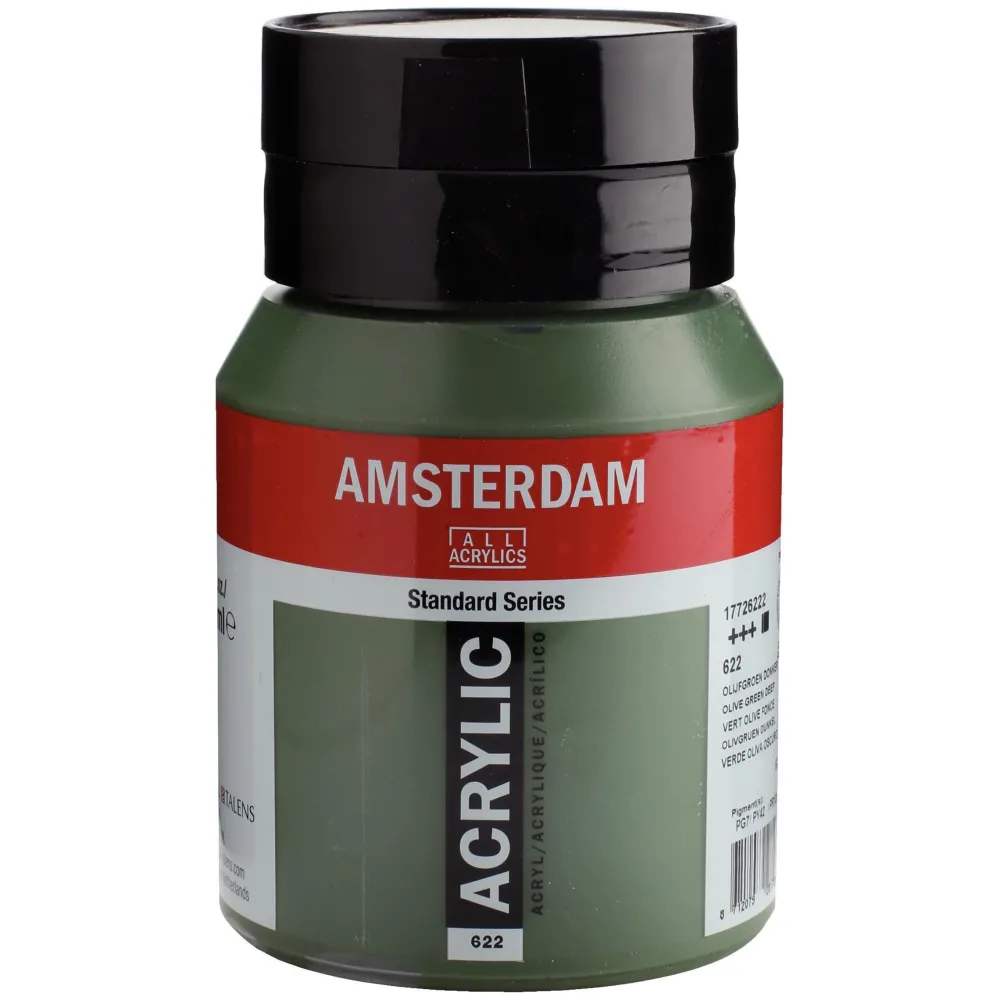 Amsterdam Farba akrylowa - - 622, Olive Green Deep, 500 ml > Farby Akrylowe