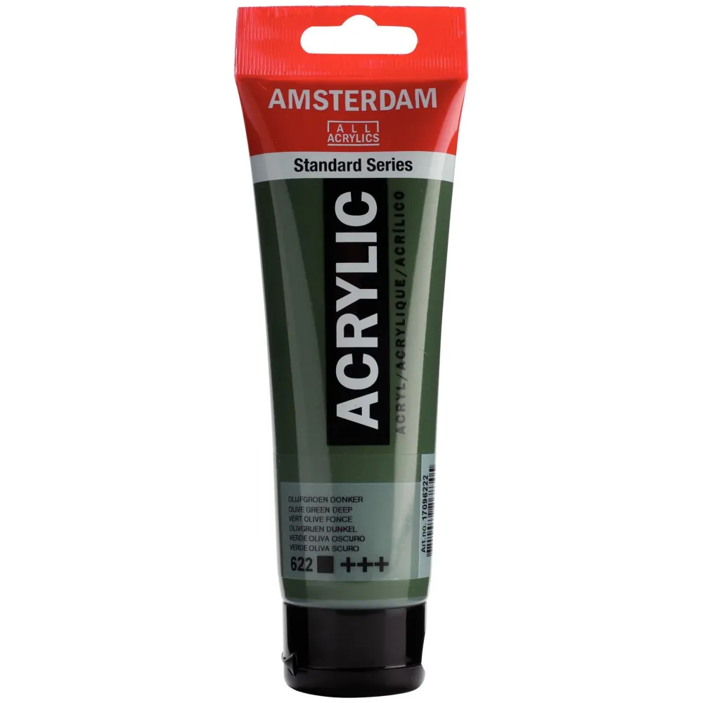 Amsterdam Farba akrylowa - - Olive Green Deep, 120 ml > Farby Akrylowe