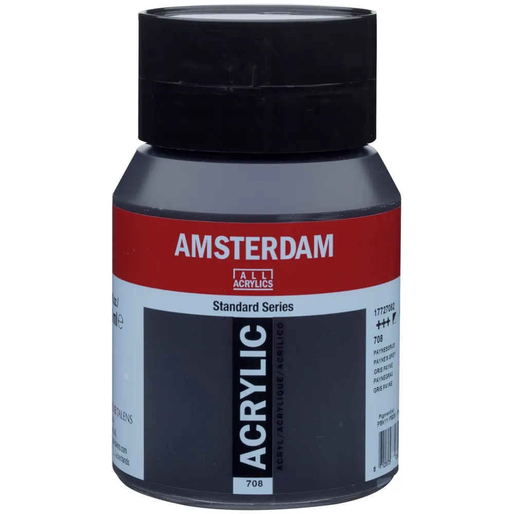 Amsterdam Farba akrylowa - - 708, Payne's Grey, 500 ml > Farby Akrylowe