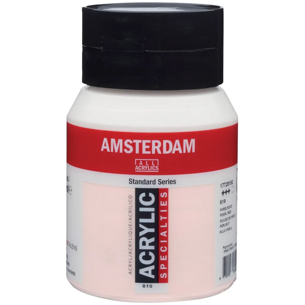Amsterdam Farba akrylowa - - 819, Pearl Red, 500 ml