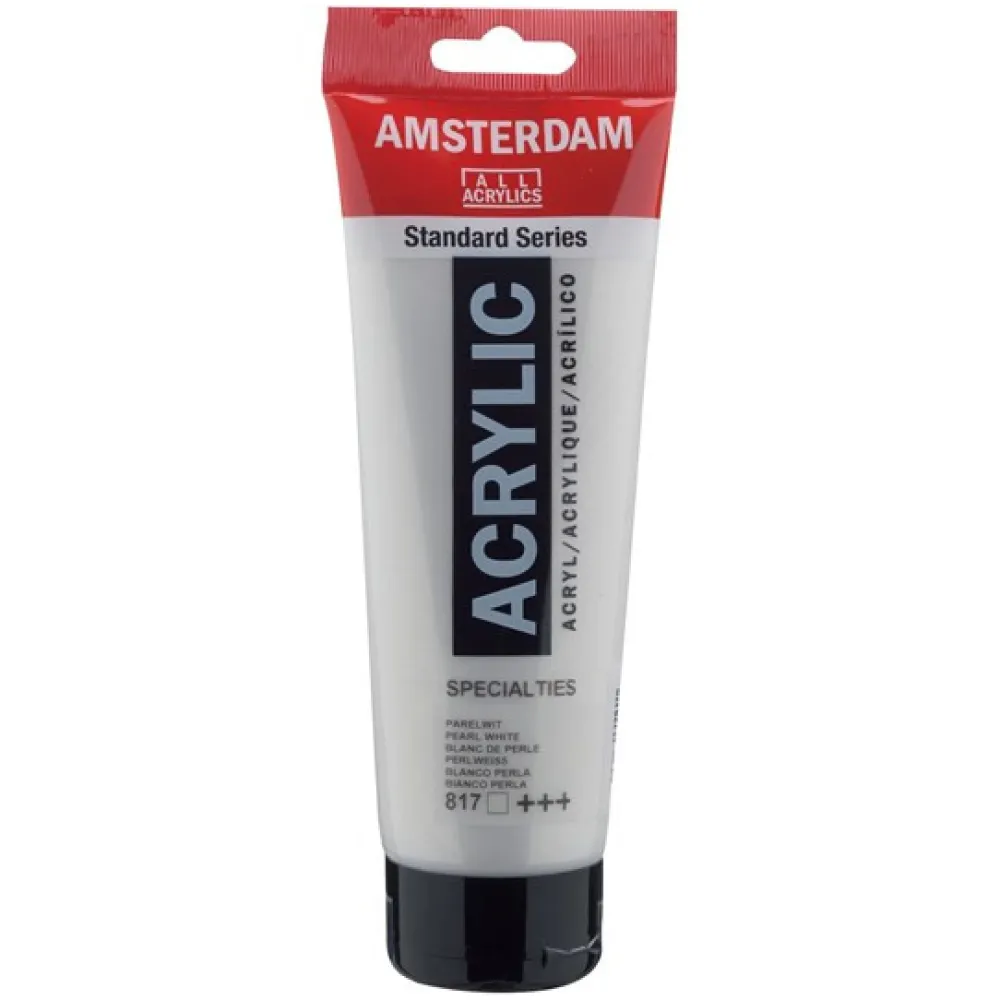 Amsterdam Farba akrylowa - - 817, Pearl White, 250 ml