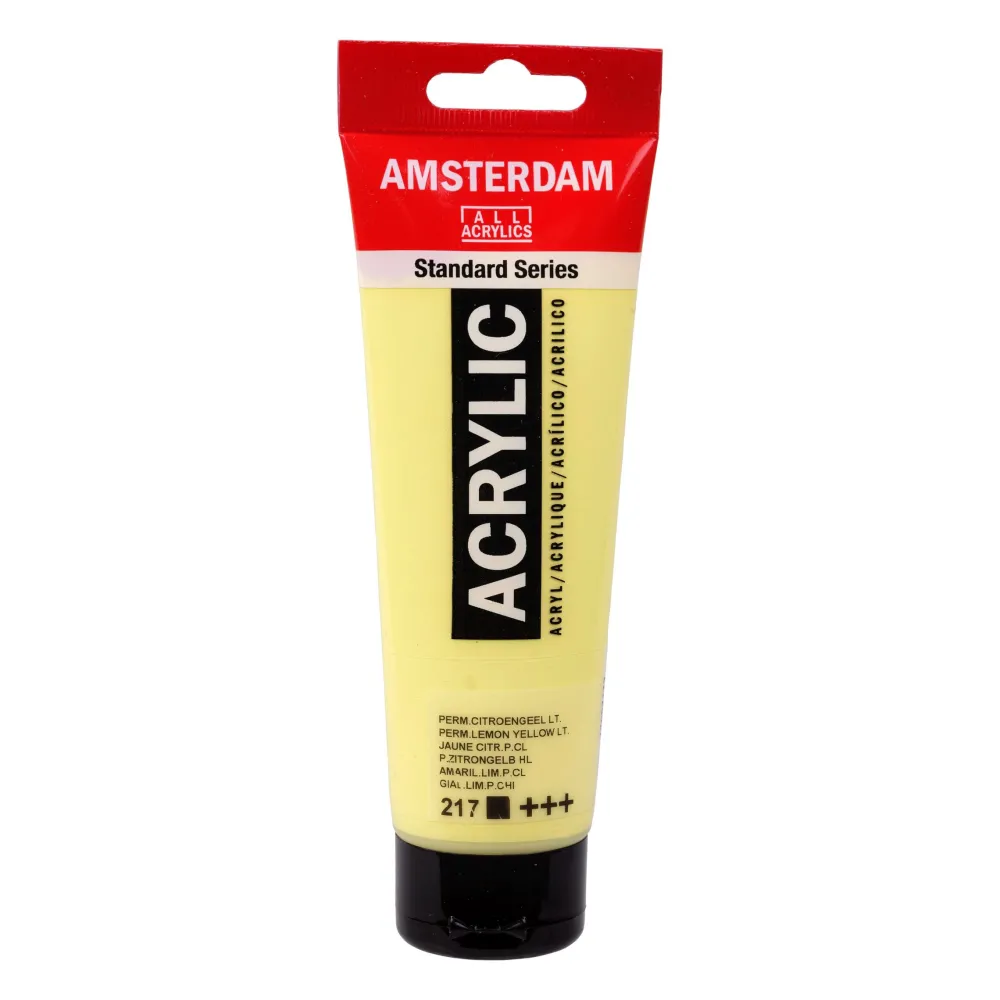 Amsterdam Farba akrylowa - - 217, Permanent Yellow Light, 120 ml > Farby Akrylowe