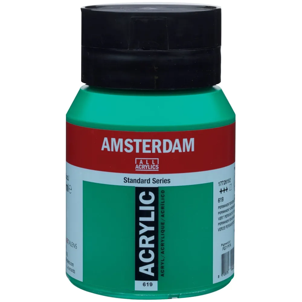 Amsterdam Farba akrylowa - - 619, Permanent Green Deep, 500 ml > Farby Akrylowe