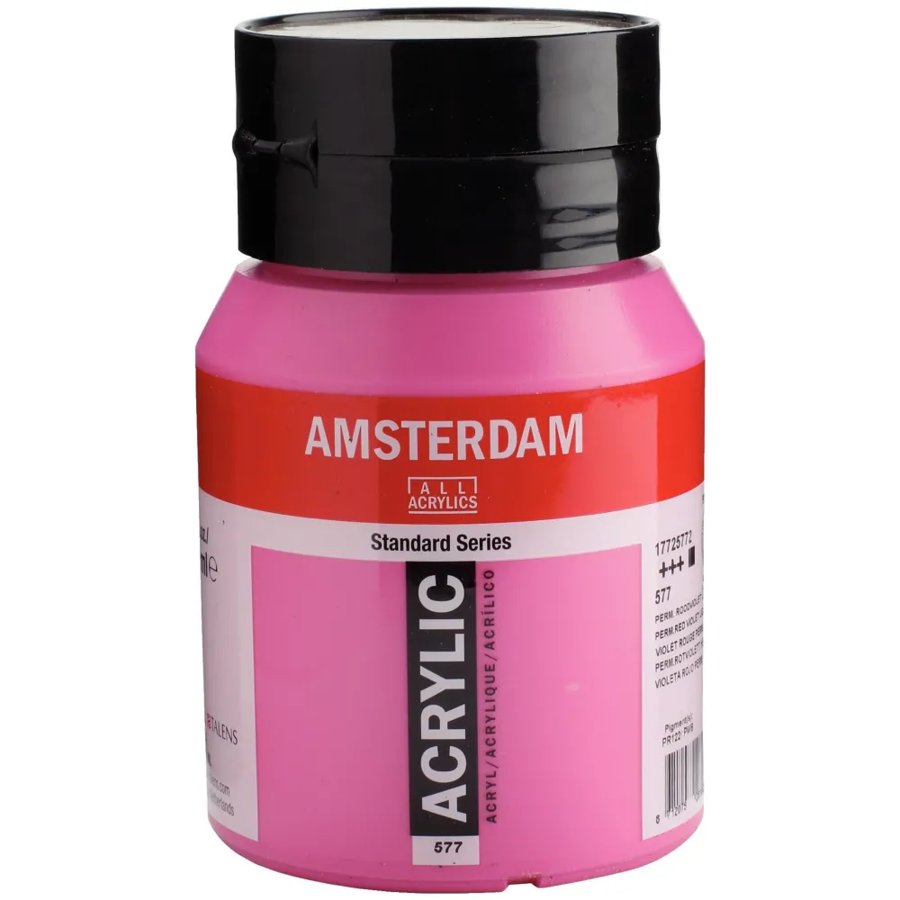 Amsterdam Farba akrylowa - - 577, Permanent Red Violet Light, 500 ml > Farby Akrylowe