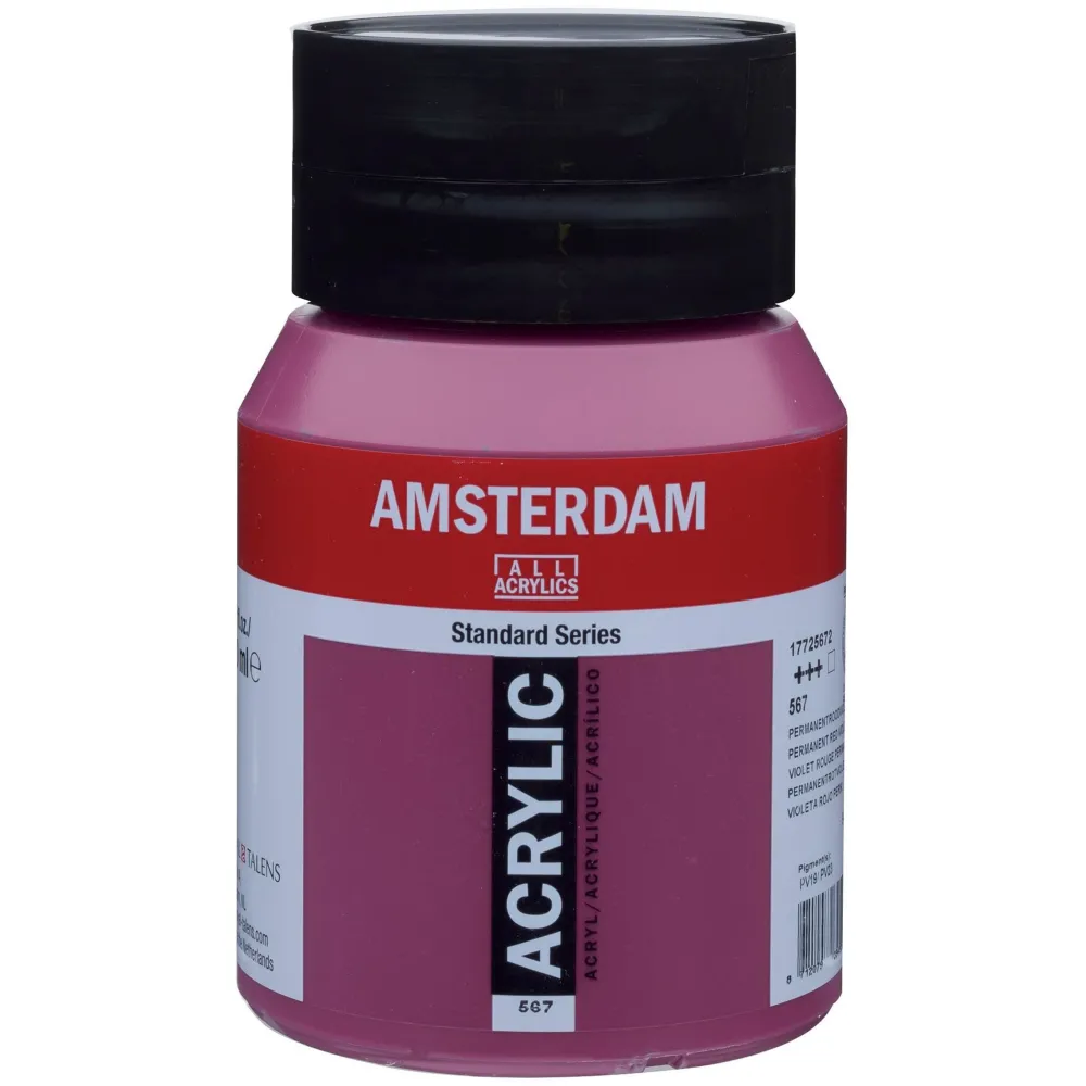 Amsterdam Farba akrylowa - - 567, Permanent Red Violet, 500 ml