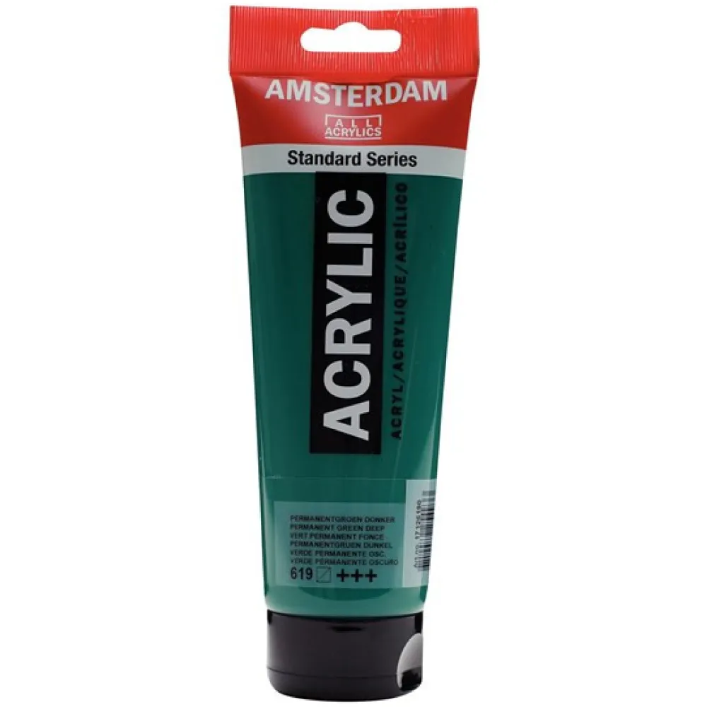 Amsterdam Farba akrylowa - - 618, Permanent Green Light, 250 ml > Farby Akrylowe