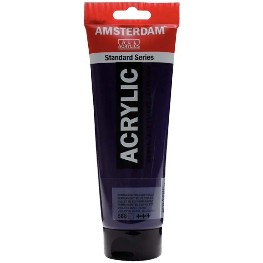 Amsterdam Farba akrylowa - - 568, Permanent Blue Violet, 250 ml > Farby Akrylowe