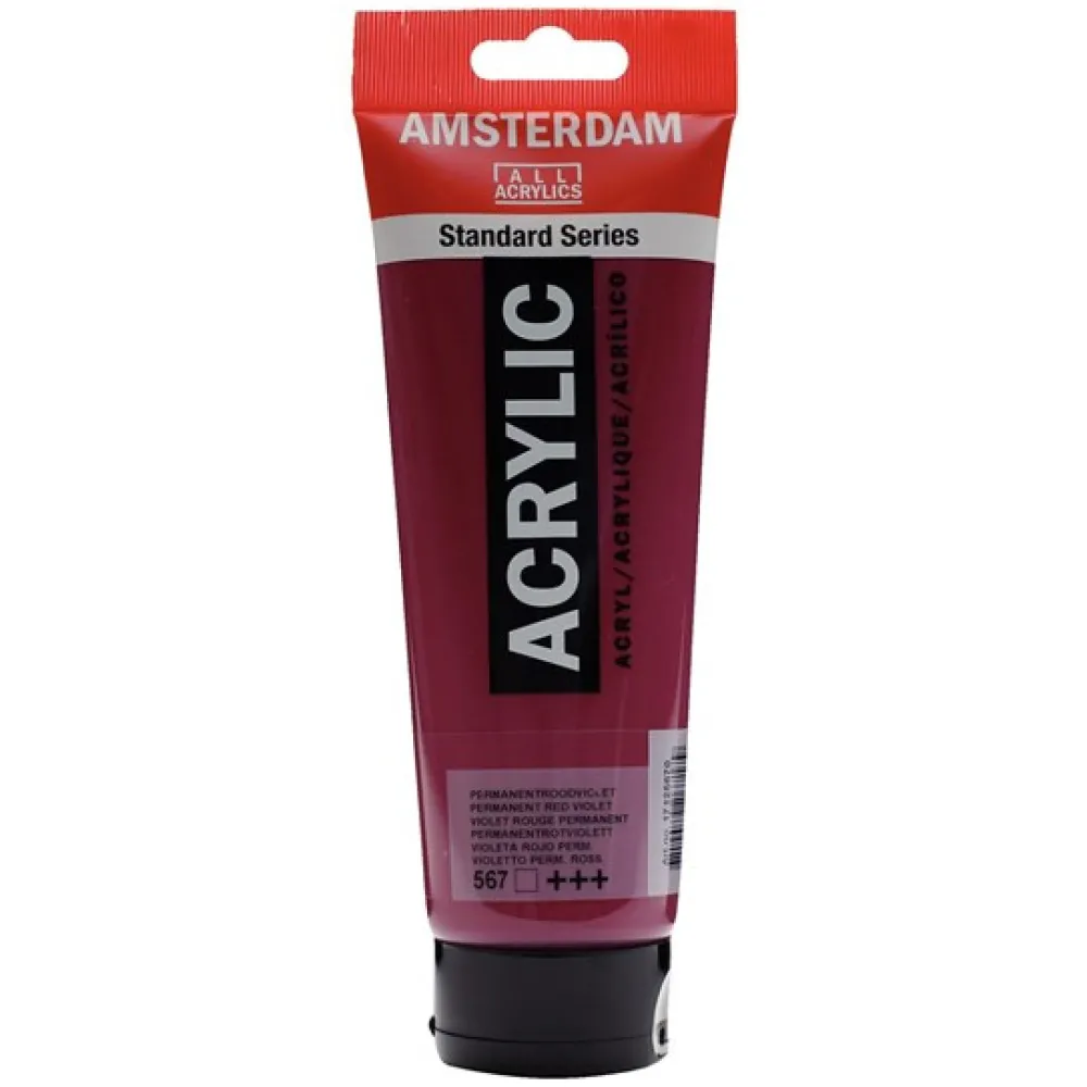 Amsterdam Farba akrylowa - - 567, Permanent Red Violet, 250 ml