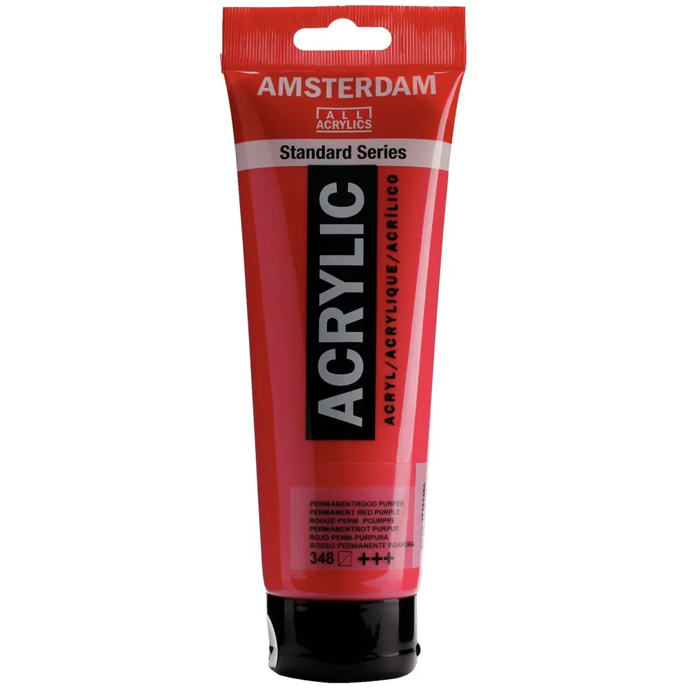 Amsterdam Farba akrylowa - - 348, Permanent Red Purple, 250 ml > Farby Akrylowe