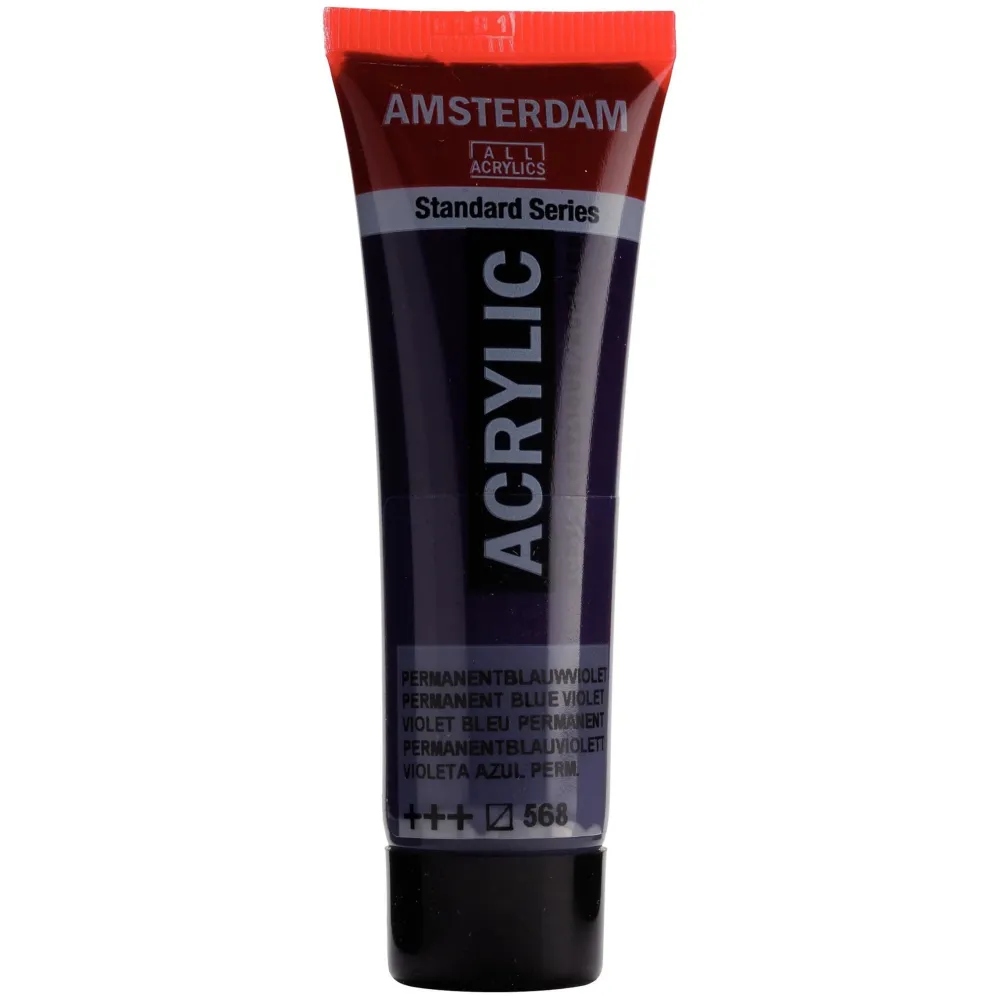 Amsterdam Farba akrylowa - - Permanent Blue Violet, 20 ml
