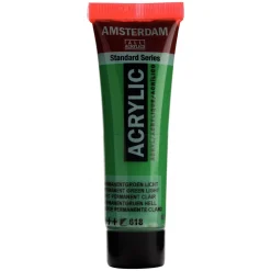 Amsterdam Farba akrylowa - - Permanent Green Light, 20 ml