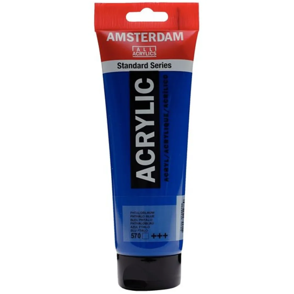 Amsterdam Farba akrylowa - - 570, Phthalo Blue, 250 ml