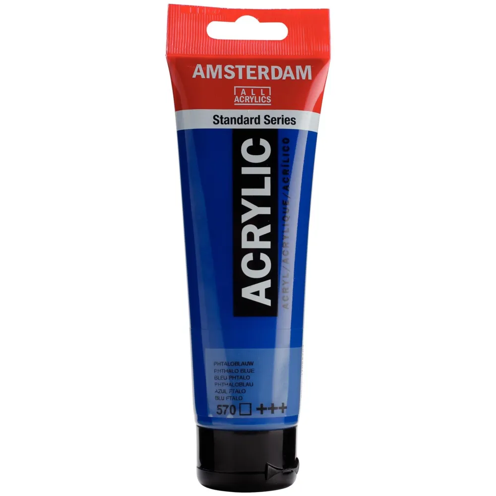 Amsterdam Farba akrylowa - - Phthalo Blue, 120 ml > Farby Akrylowe