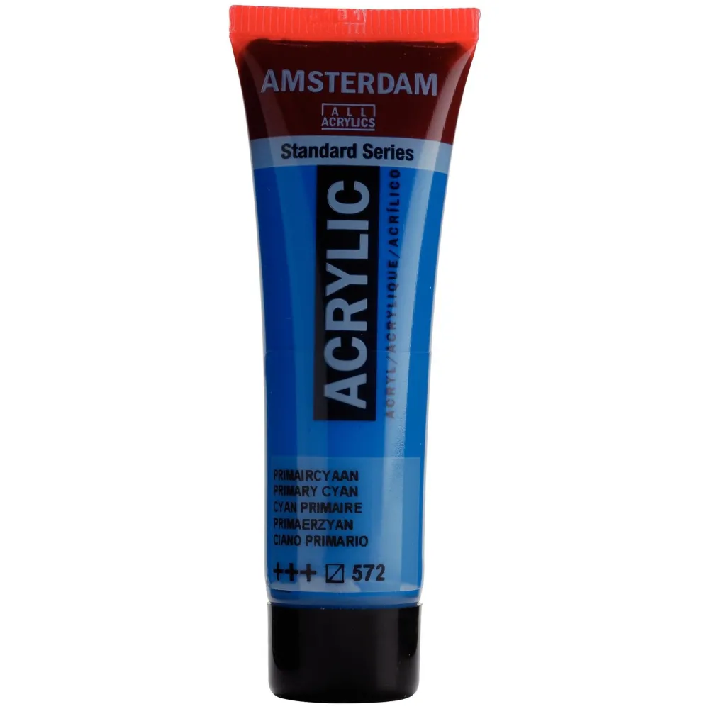 Amsterdam Farba akrylowa - - Primary Cyan, 20 ml