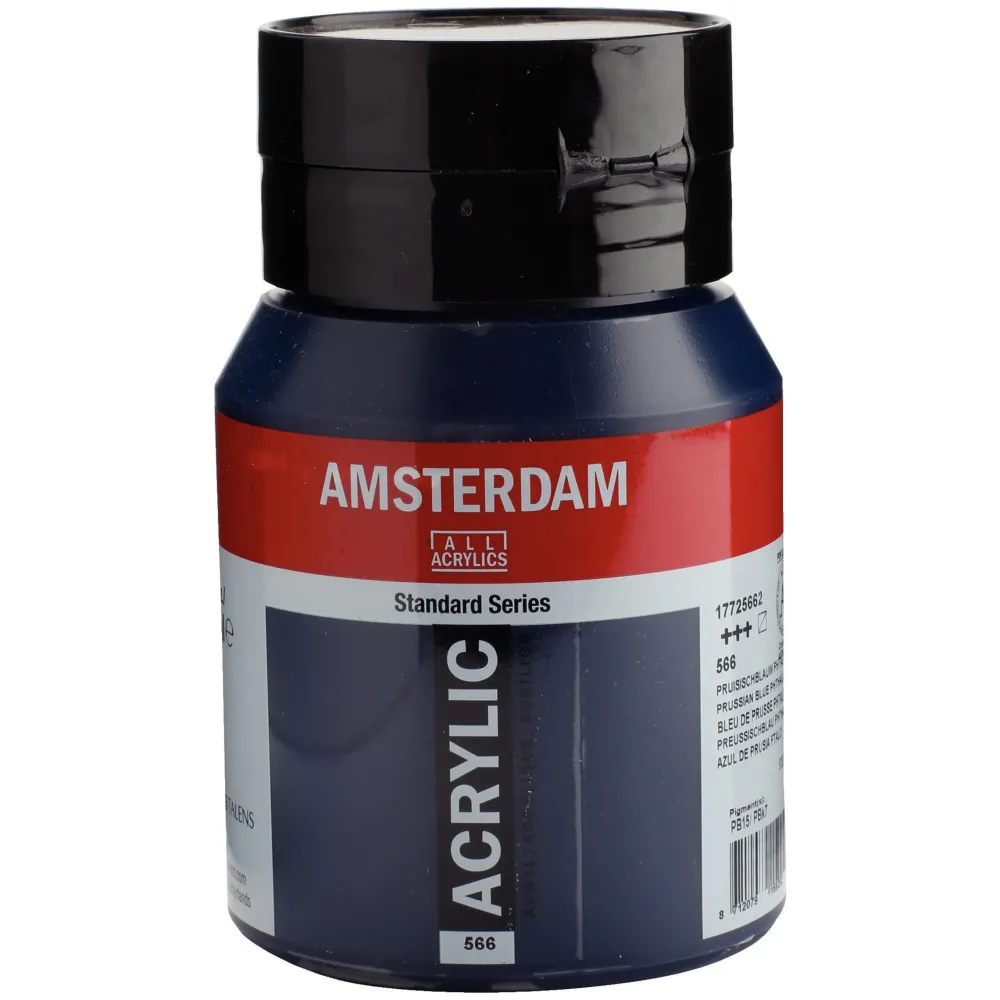 Amsterdam Farba akrylowa - - 566, Prussian Blue, 500 ml > Farby Akrylowe