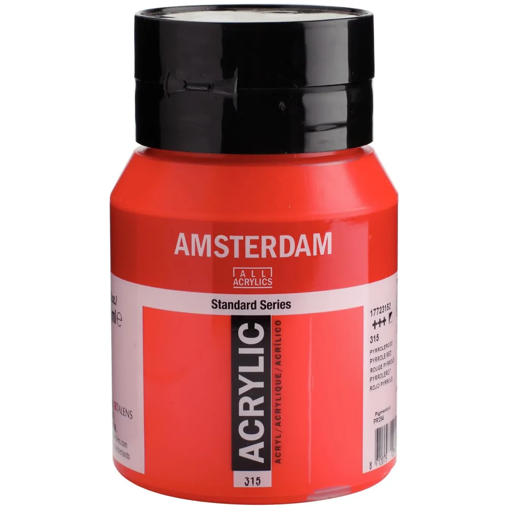 Amsterdam Farba akrylowa - - 315, Pyrrole Red, 500 ml