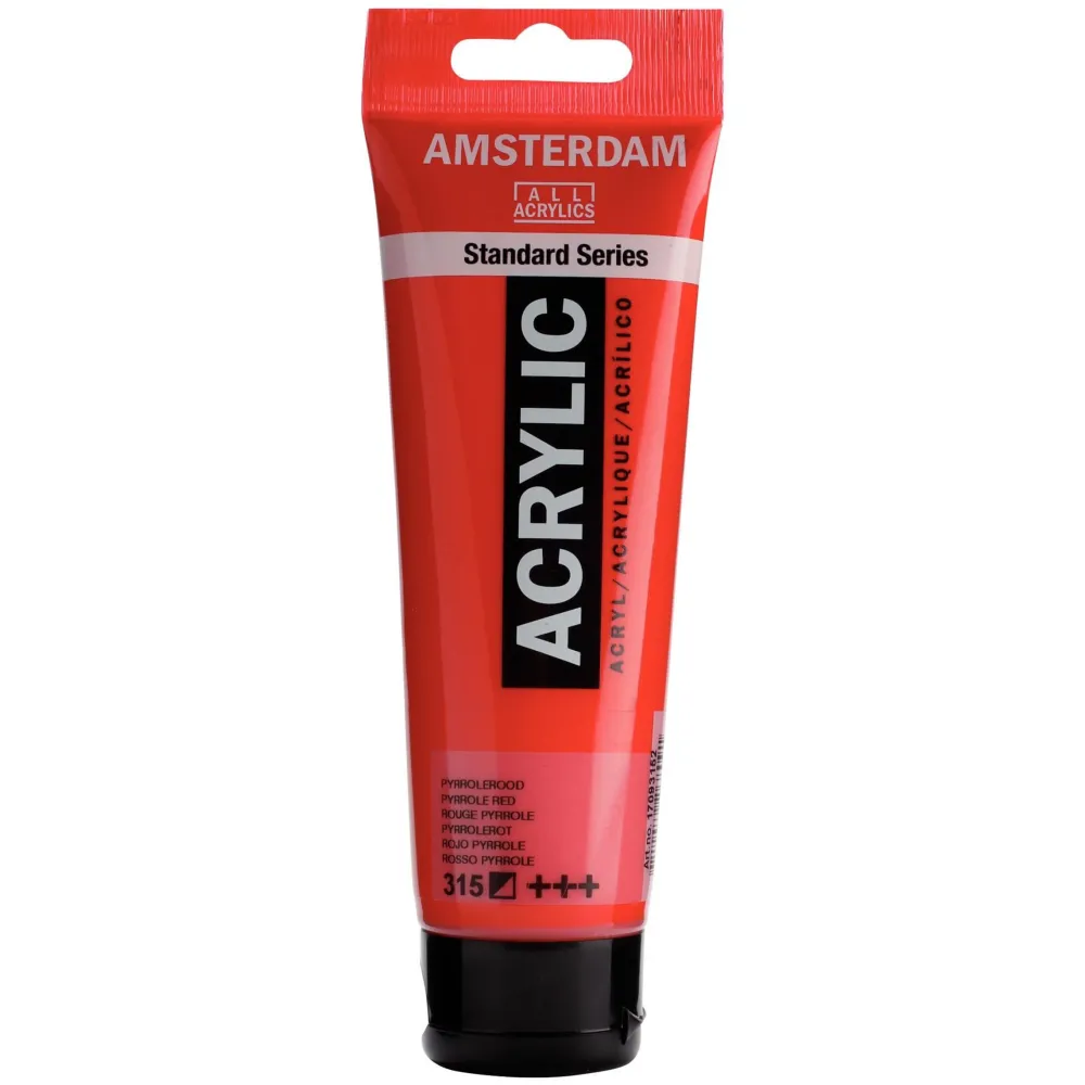 Amsterdam Farba akrylowa - - Pyrrole Red, 120 ml > Farby Akrylowe