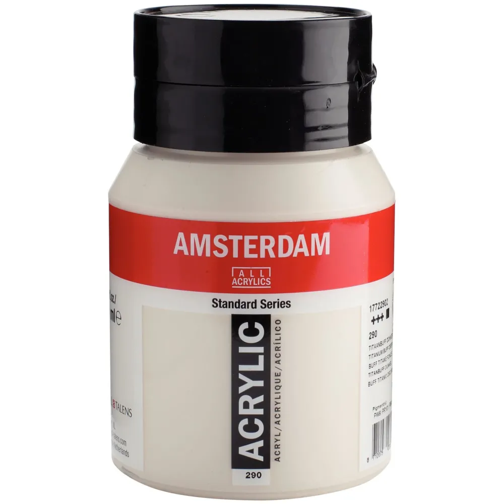 Amsterdam Farba akrylowa - - 290, Titanium Buff Deep, 500 ml > Farby Akrylowe