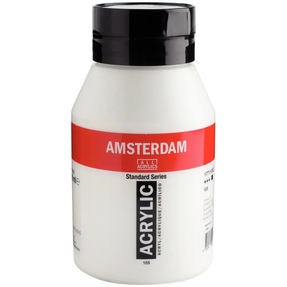 Amsterdam Farba akrylowa - - Titanium White, 1000 ml > Farby Akrylowe