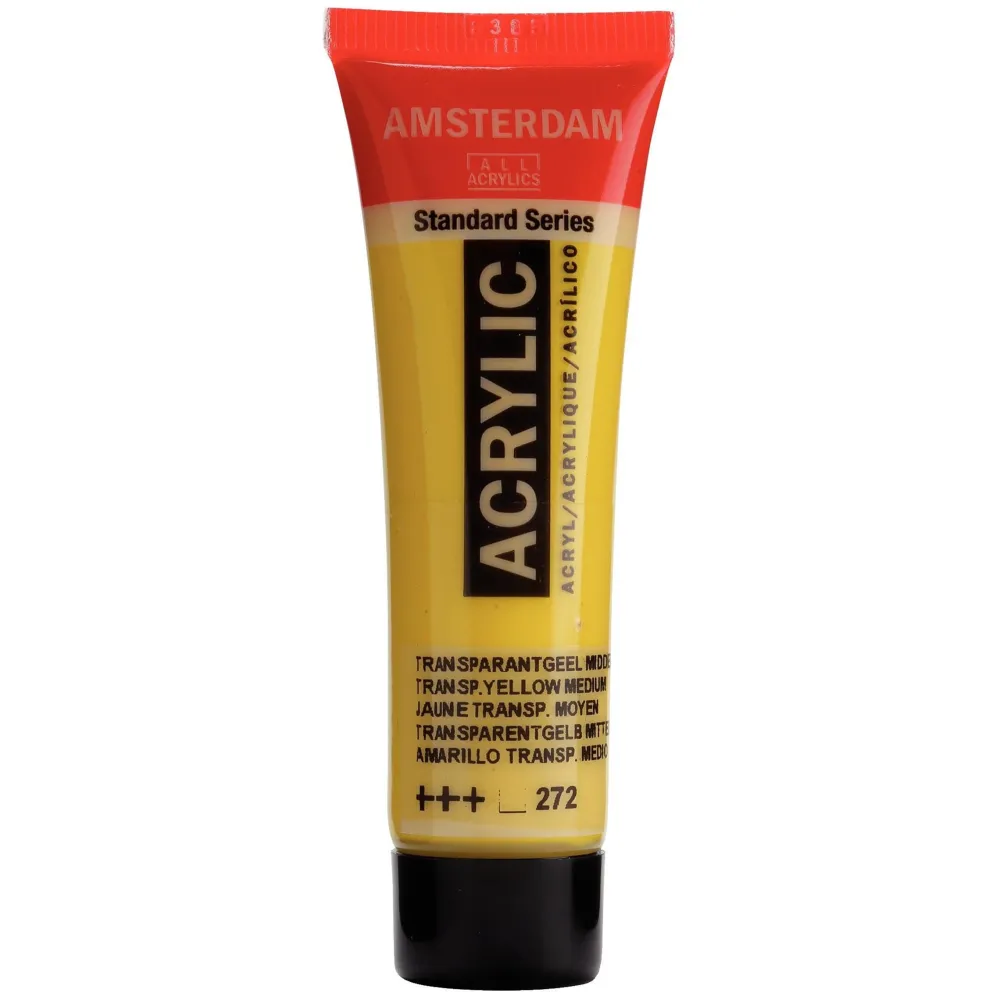 Amsterdam Farba akrylowa - - Transparent Yellow Medium, 20 ml > Farby Akrylowe