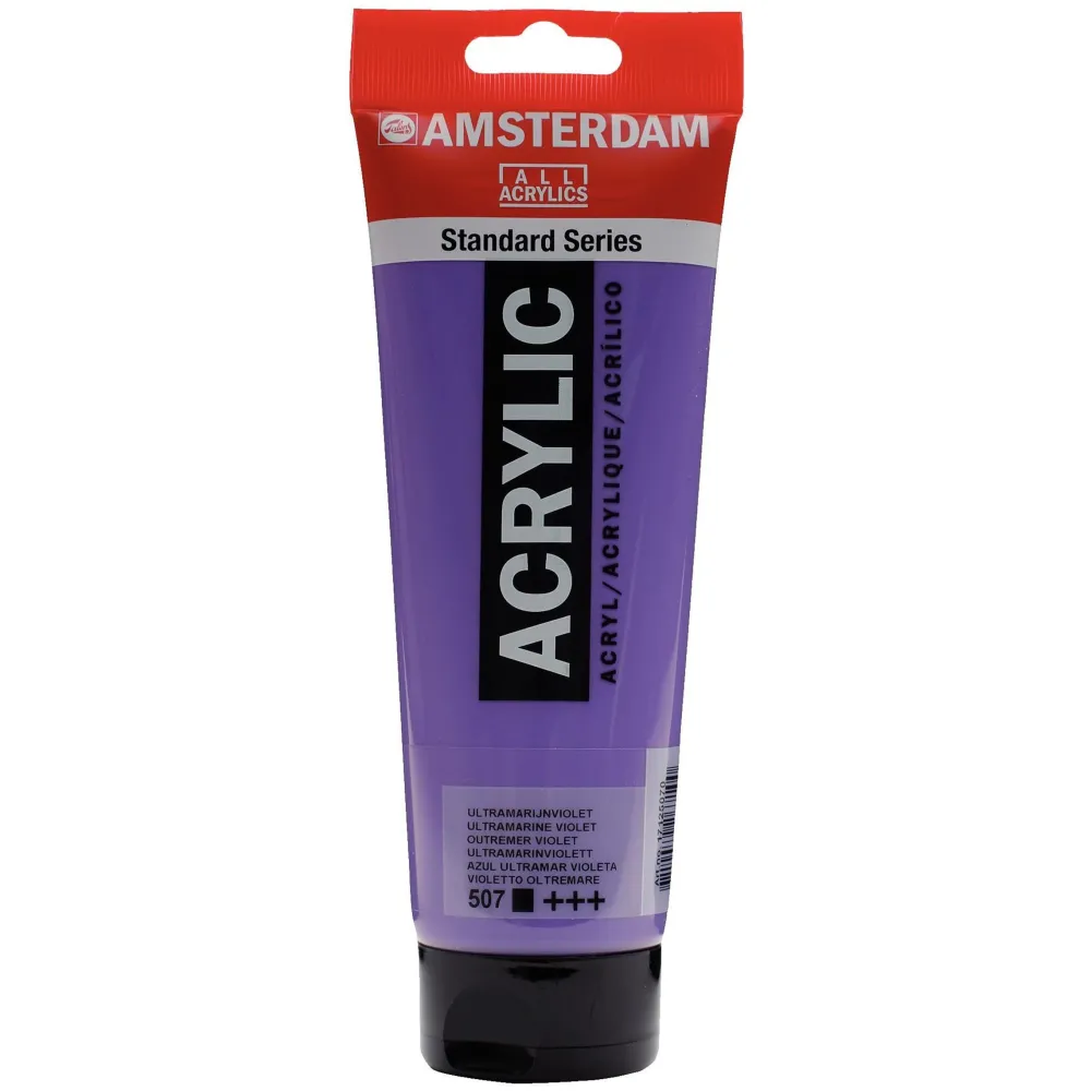 Amsterdam Farba akrylowa - - 507, Ultramarine Violet, 250 ml