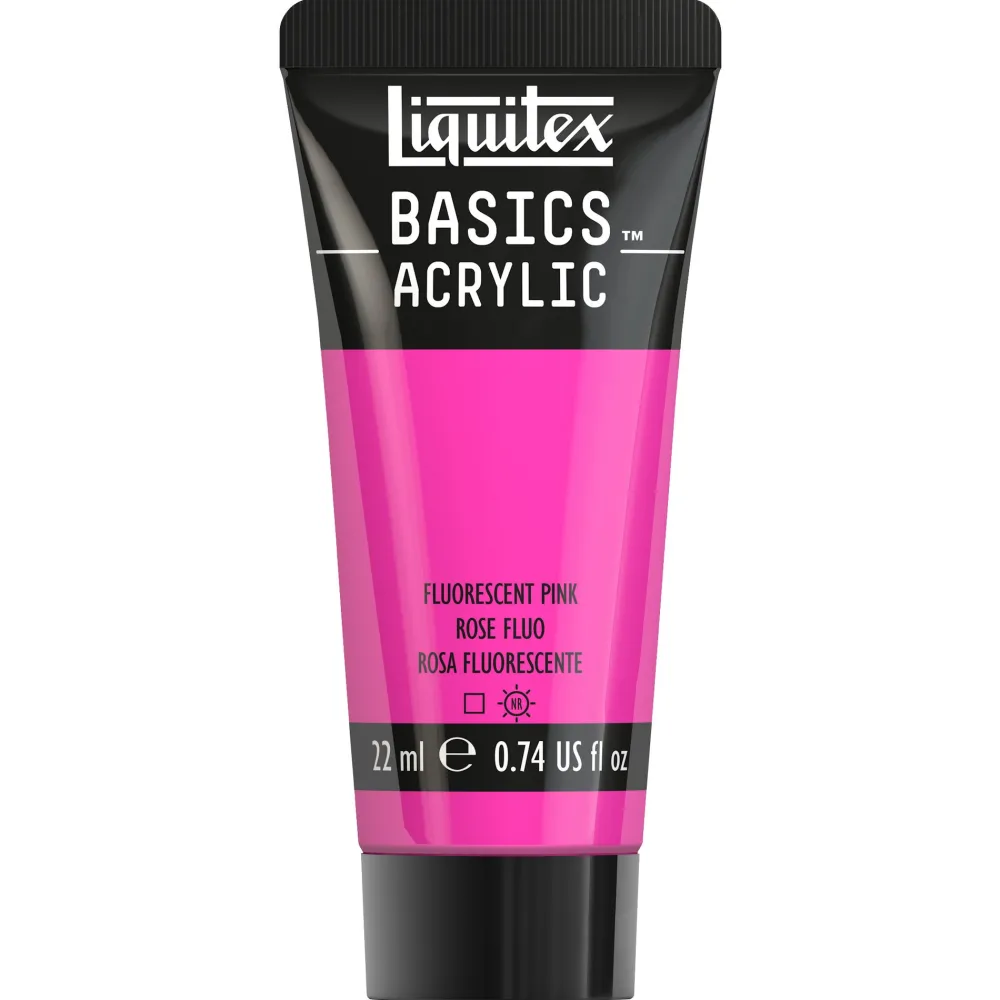 Liquitex Farba akrylowa Basics Acrylic - - 987, Fluorescent Pink, 22 ml > Farby Akrylowe