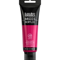 Liquitex Farba akrylowa Basics Acrylic - - 342, Metallic Magenta, 118 ml