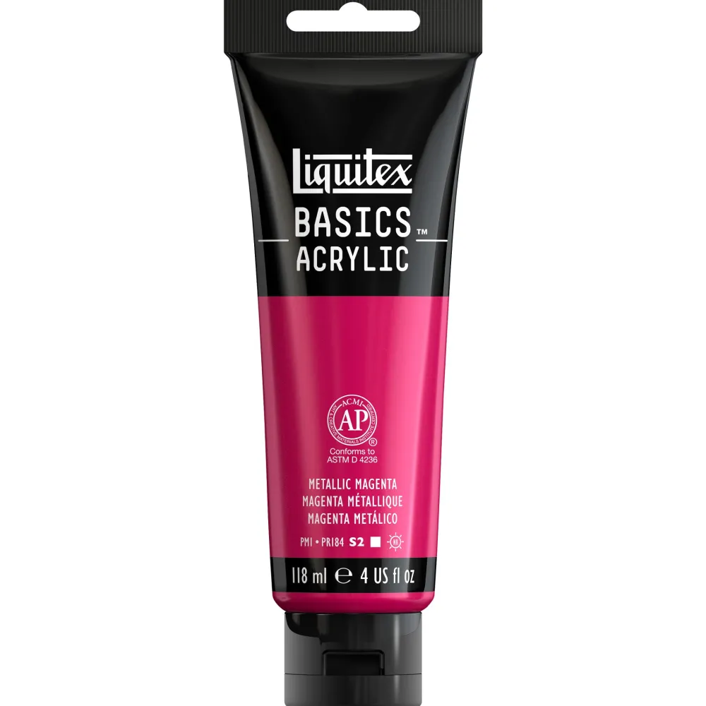 Liquitex Farba akrylowa Basics Acrylic - - 345, Metallic Red, 118 ml > Farby Akrylowe