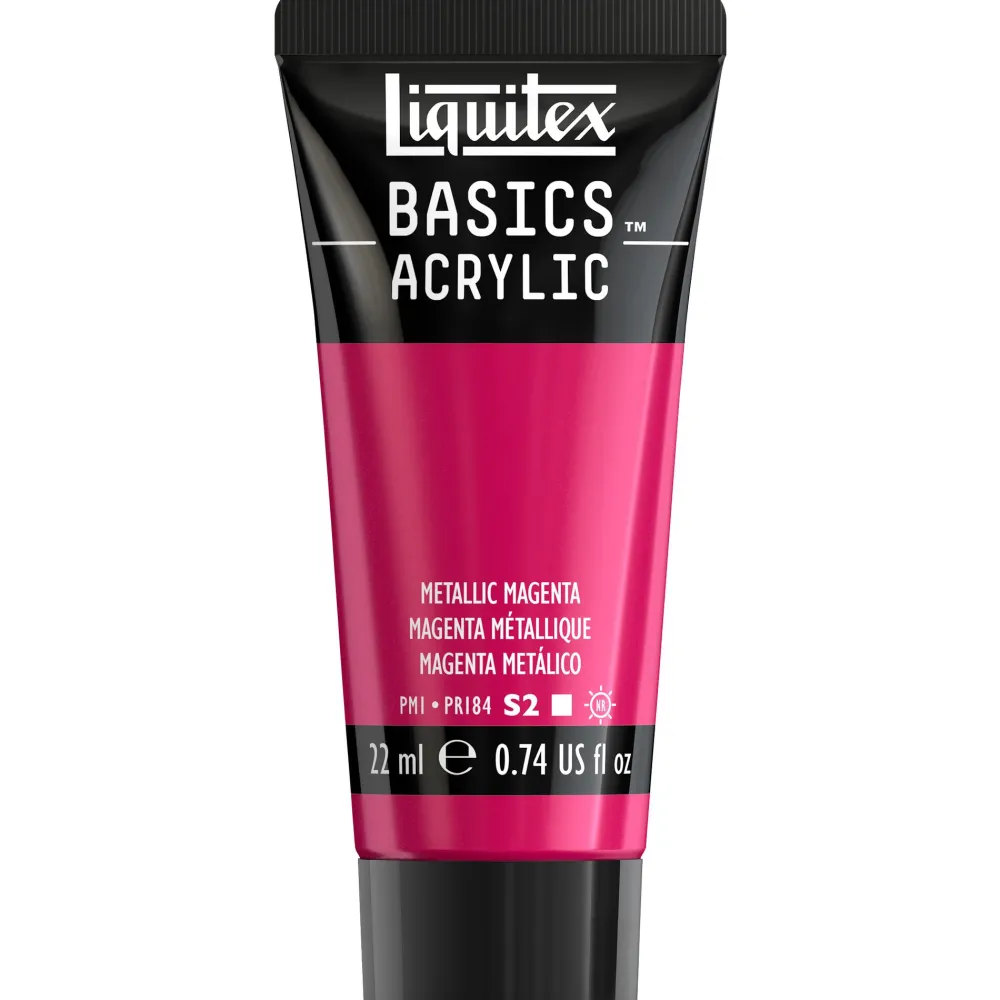 Liquitex Farba akrylowa Basics Acrylic - - 342, Metallic Magenta, 22 ml