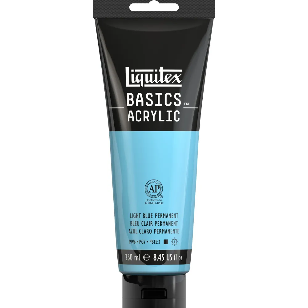 Liquitex Farba akrylowa Basics Acrylic - - Light Blue Permanent, 250 ml