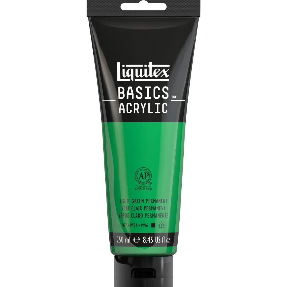 Liquitex Farba akrylowa Basics Acrylic - - Light Green Permanent, 250 ml