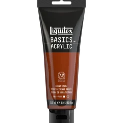 Liquitex Farba akrylowa Basics Acrylic - - Burnt Sienna, 250 ml > Farby Akrylowe