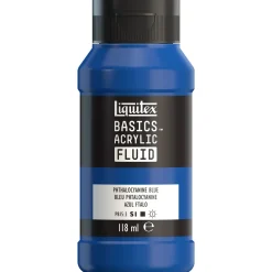 Liquitex Farba akrylowa Basics Acrylic Fluid - - 316, Phthalocyanine Blue, 118 ml ><noscript><img width=